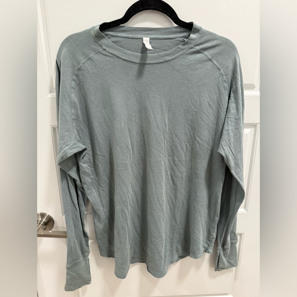 NWOT Zella Vintage Wash Relaxed Long Sleeve Tee - Picture 2 of 4